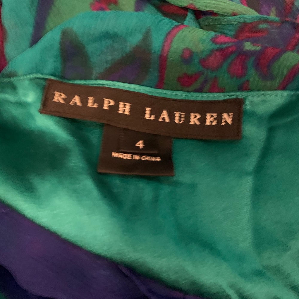 Ralph Lauren Black Label Floral‎ Layered Silk Halter Fairy Dress 4 - Picture 7 of 8
